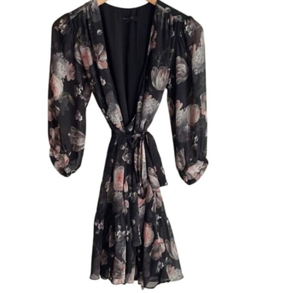 NWT ALLSAINTS Jade Eden Wrap Dress Whimsigoth small mini fairy - Picture 6 of 16